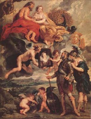 Peter Paul Rubens Henry Iv Receiving The Portrait of Maria de'Medici (mk27) France oil painting art
